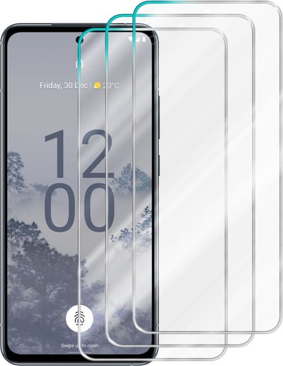 Cadorabo 3x Screenprotector geschikt voor Nokia X30 5G - Beschermende Pantser Film in - Getemperd (Tempered) Display beschermend glas in 9H hardheid met 3D Touch
