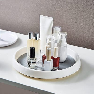 Famanu - Lazy Susan set van 2, draaiplateaus 30 cm, kunststof kruidendienblad