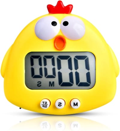 Schattige Cartoon Dieren Digitale Timer, Countdown Timer voor Kinderen met LCD Display en Magnetische Keuken Timer voor Koken en Bakken