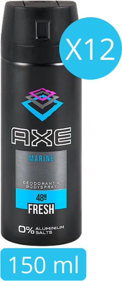 Axe Marine Deodorant Bodyspray (Voordeelverpakking) - 12 x 150 ml