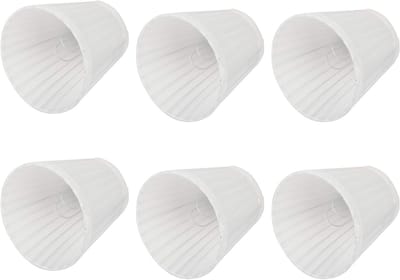 Set van 6 Lampenkappen Clips voor Kaarsen en Kroonluchters, 3.5 x 5 x 5.5 Inch, Creatieve Stoffen voor Wandlampen en Verlichting