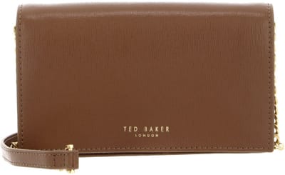 Ted Baker Leren Schoudertas TABINA Travel Novelty Purse On Chain Brown Lichtbruin