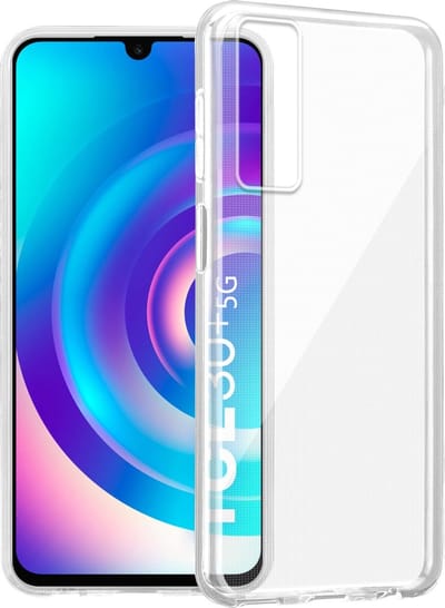 Cadorabo Hoesje geschikt voor TCL 30 (4G / 5G) / 30+ in VOLLEDIG TRANSPARANT - Beschermhoes gemaakt van flexibel TPU Silicone Case Cover