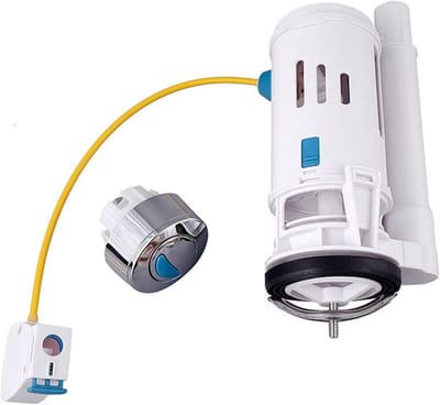 Toilet Spoelklep - Afvoersysteem - Badkamer Reparatie - Verstelbare Hoogte - 6x6x1cm - Wit