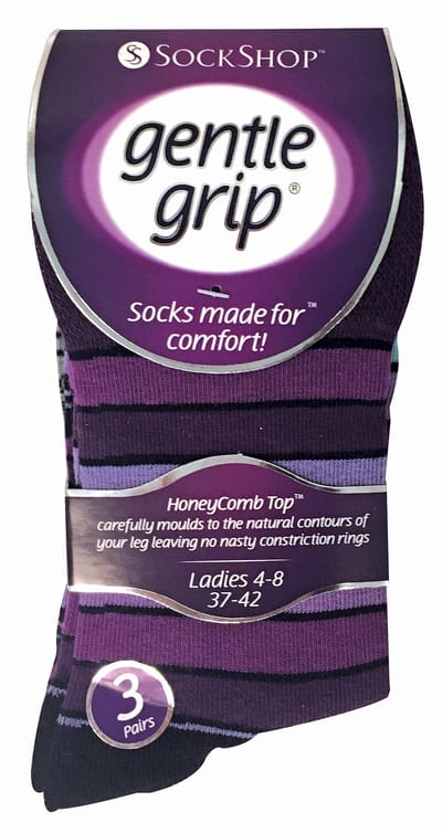 6 paar sokken zonder elastiek damessokken met zachte grip - GG10