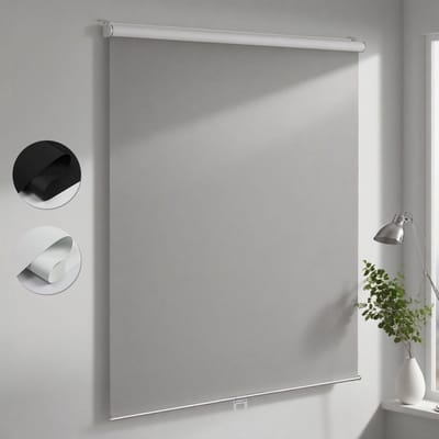 Dailygoods - Verduisterend Rolgordijn Klemmfix - Zonder Boren, Handmatig