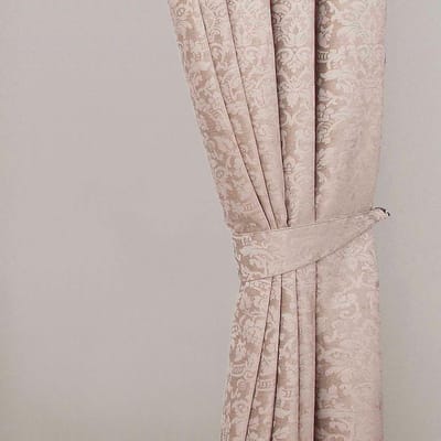 Gordijn Tie Backs - Gordijn Hangers - Gordijnen Decoreren - Jacquard Bloemendessin - 457 x 457 cm - Latte