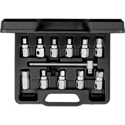 Gedore RED R15553004 3301544 Oliesysteemsleutelset Metrisch 3/8 (10 mm) 12-delig