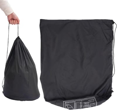 Opbergzak Slaapzak - Compressie Tas - Outdoor Reizen - Waterbestendig Polyester - 58 x 48 cm - Zwart