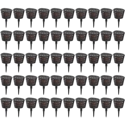 50 stuks Meststofmand Plastic Stevig Duurzaam Planten Bemesting Doos voor Potplanten Thuis black