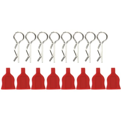 1 10 Modèle de Voiture Universel Fixe Télécommande Voiture Coque Boucle Tampons en Silicone RC Accessoire Rouge