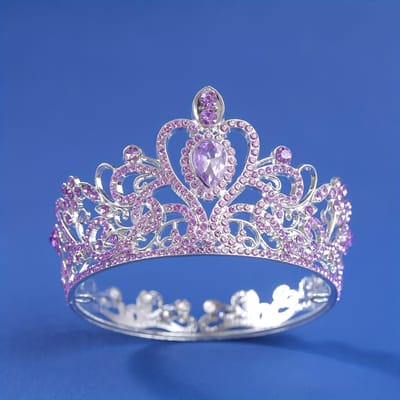 Barokke Ronde Diadeem Koninklijke Koningin Koning Tiara's en Kronen Bruids Trouwjurk Kroon Sieraden Accessoires gray