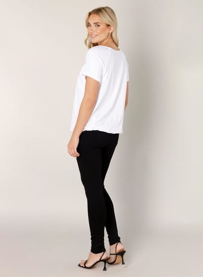 BASE LEVEL Yona Jersey Shirt - White - maat 40