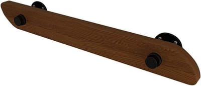Leuningkit - Trapleuning set - Veilig Zeker Lopen - Massief Hout Smeedijzer - Diverse Lengtes - Natuurlijk Hout