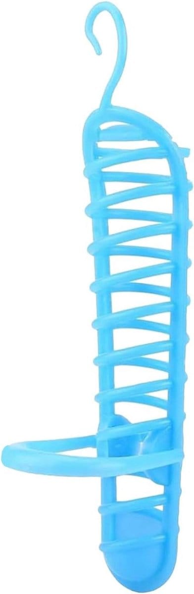Giersthouder Vogelkooi - Voederdispenser Speelgoed - Stimuleert Natuurlijk Gedrag - Robuust ABS Materiaal - 21 cm Lengte - Transparant