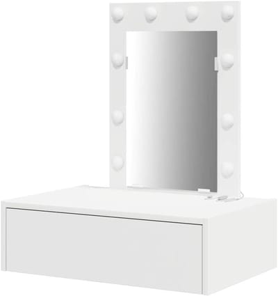 Toilettafel - Kaptafel Meubel - Make-up Aanbrengen - Modern Design - 60 x 40 x 70 cm - Wit