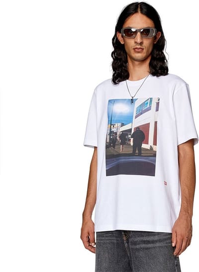 Diesel Just L9 T-shirt Met Korte Mouwen Wit S Man