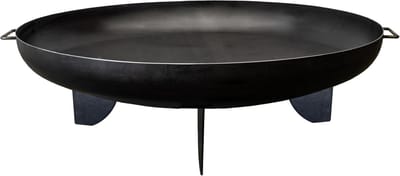 Vuurschaal Rond - Vuurkorf Buitenhaard - Terras Verwarmen - Stabiele Driehoekige Poten - Diameter 60cm