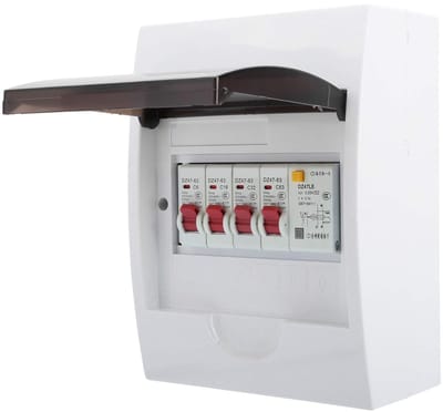 Zekeringkast - Groepenkast - Stroom Verdelen - Compact Ontwerp - 20 cm - Wit