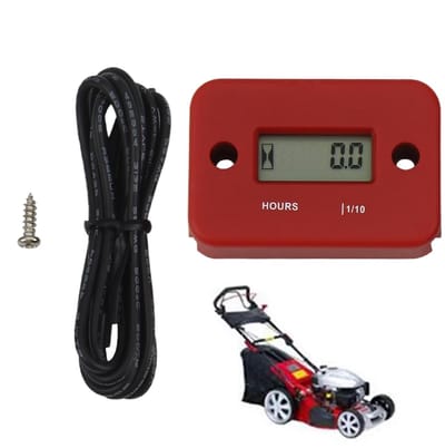 Urenteller - Motor teller - Onderhoud bijhouden - Contactloze detectie - 20x16x4 cm - Zwart