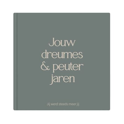 Writemoments Opgroeiboek dreumes en -peuterjaren - 1 t/m 3 jaar - Groen/blauw