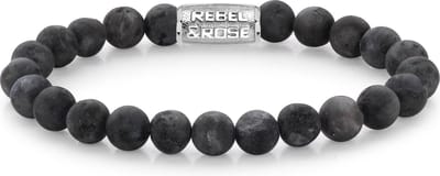 Rebel&Rose Armband - Natuursteen - 17,5 cm
