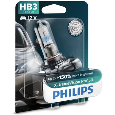 Lamp Halogeen PHILIPS HB3 X-tremeVision Pro150 12V, 60W