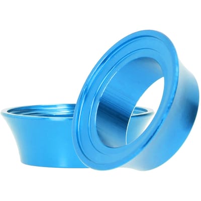 2 Pièces CNC Alliage d'Aluminium 15mm Rondelles Coniques de Vélo Espaceurs de Potence Coniques de Fourche Avant de Vélo Bleu bleu