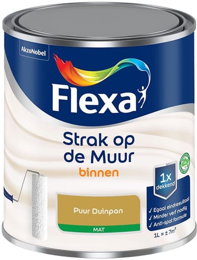 Flexa - Strak Op De Muur Binnen Mat - Puur Duinpan - Mengverf - 1 L