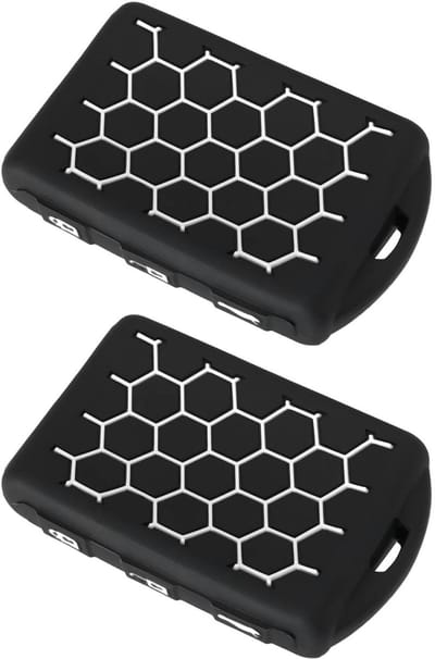 Dailygoods- Autosleutel Cover - 2 Stuks - Siliconen - Antislip Grip - Bescherming tegen Krassen - Compatibel met Volvo 4-knops Sleutel - Sleutelhoes