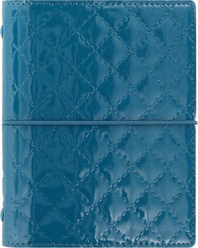 Luxe Pocket Organizer Teal Gevoerde Planner & Agenda - Compact Formaat