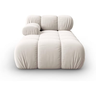 Modulair-chaise longue Tropea links velvet | Milo Casa