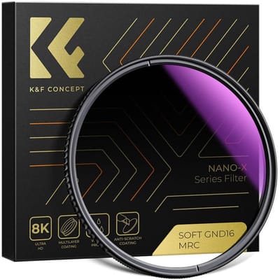 K&F Concept 67mm Nano-X MRC HD gradueel grijsfilter GND8 soft graduated ND8 filter