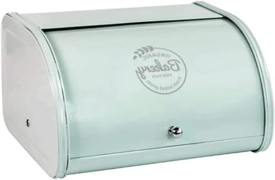 Broodtrommel Metaal - Brooddoos Keuken - Brood Vers Houden - Gegalvaniseerd Stevig Metaal - 30x26x17CM - Roze