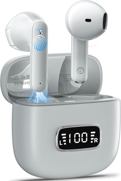 Draadloze Bluetooth Hoofdtelefoon met 40 Uur Speeltijd en Ruisonderdrukking