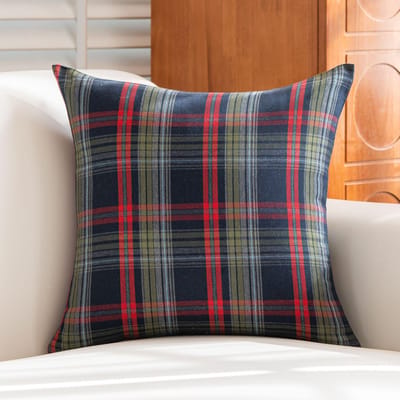 Kerst Plaid Decor Kussensloop Schotse Tartan Kussenhoes voor Boerderij Woning Vierkante Kussensloop Kussenhoes 45x45cm