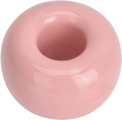 EGoods - Keramieken Tandenborstelhouder in Donut Vorm voor Badkamer - Roze Schattig Ontwerp met Snoepkleurige Afwerking - Handige Tandenborstelstandaard