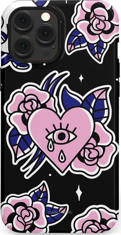 Casetastic Hoesje Geschikt voor Apple iPhone 12 Pro Max Magsafe - Stijlvolle Beschermende Duo-layer Case - Eindeloze passie