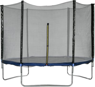 Buitentrampoline - Tuin trampoline - Buiten spelen - Inclusief veiligheidsnet - 305 cm diameter - Blauw