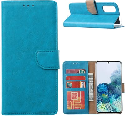 Hoesje Geschikt Voor Samsung Galaxy S20 FE Hoesje Geschikt Voor Samsung Galaxy S20 FE Bookcase / Wallet case - Blauw