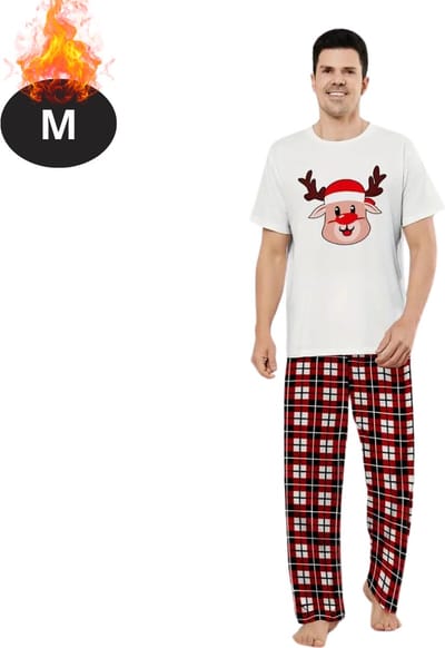 Bovista Kerst Pyjama - Heren - Kerstpyjama - Mannen - Slaapkleding Volwassenen - Set - Broek - Shirt - Christmas - Maat M