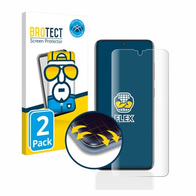 BROTECT - Screenprotector voor Samsung Galaxy S20 - Folie Beschermfolie transparant volledig dekking - 2 Stuks