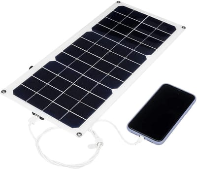 Zonnepaneel - Draagbare Lader - Buiten Opladen - IP65 Waterdicht - 30W 42x19cm - Zwart