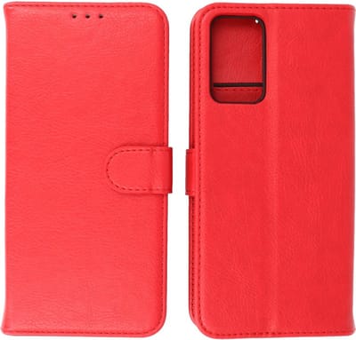 Oppo A95 4G & Oppo A74 4G Hoesje - Book Case Telefoonhoesje - Kaarthouder Portemonnee Hoesje - Wallet Cases - Rood