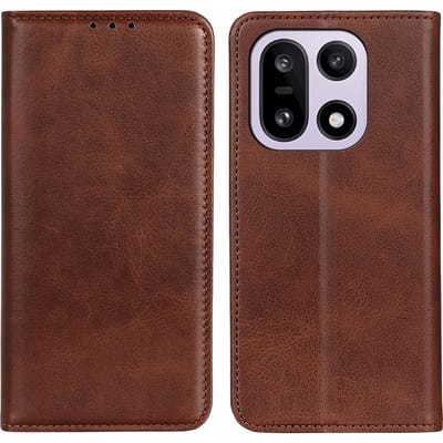 Comfycase OnePlus 15 Bookcase Hoesje Bruin