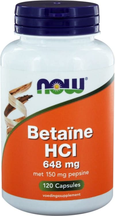 Now Foods - Betaïne HCL - 120 Vegicaps