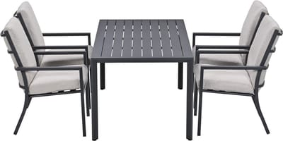 Garden Impressions Senja tuinset 5-delig desert sand - Kasper tuintafel 160x90 cm