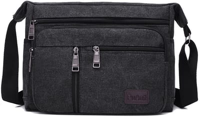 Heren Canvas Crossbody Tas - Stijlvolle en Praktische Schoudertas