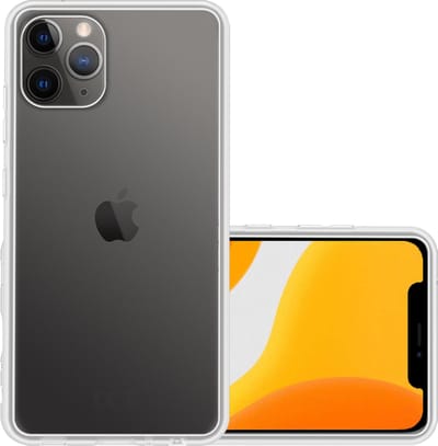 Hoesje - Geschikt voor Apple iPhone 11 Pro - Sterk & Shockproof - Hoes Cover - Siliconen Case - Transparant