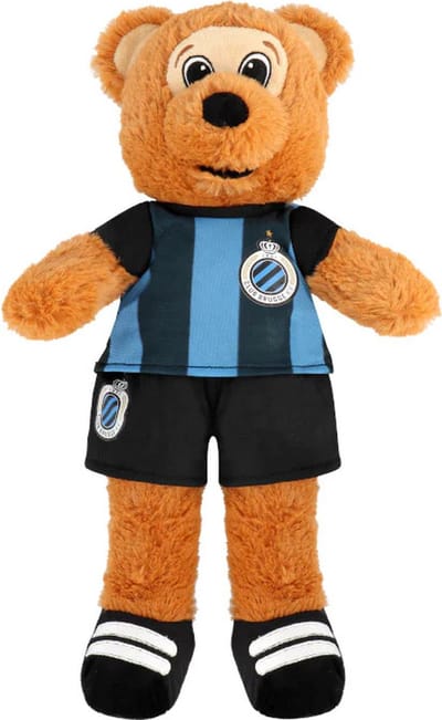 Club Brugge - Beer met Shirt - Blauw/Zwart - 20 cm